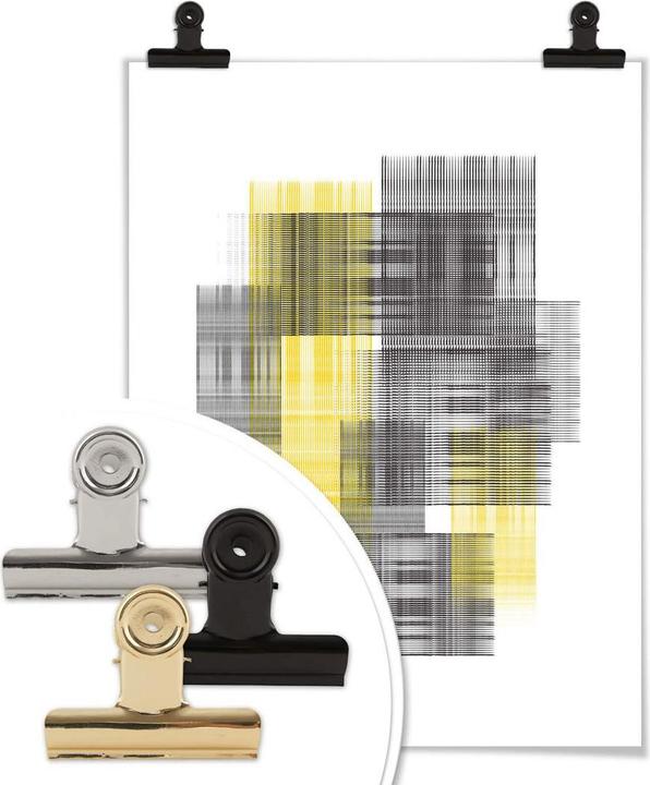 Produktbild Trenddeko Yellow grid (30 x 40 cm)