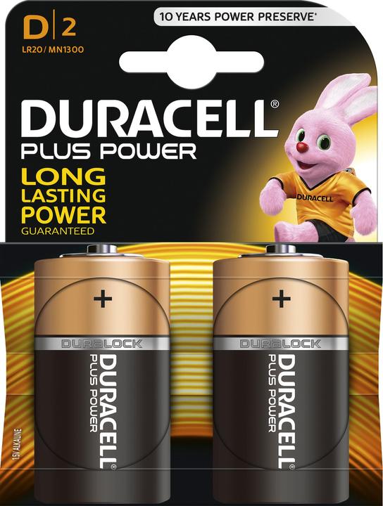 Duracell Plus (2 pcs, D, 15000 mAh)
