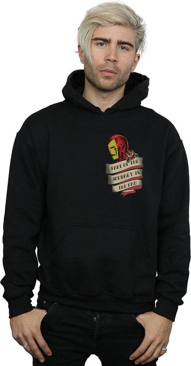 Produktbild Iron Man Tattoo Journey Breast Print Kapuzenpullover (XXL)