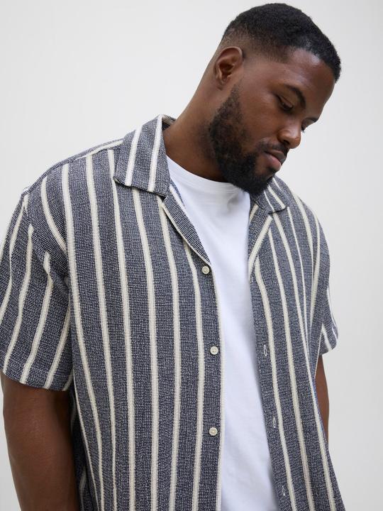 Produktbild Jack & Jones Jorcoba Stripe Resort Shirt Ss Sn Pls (7XL)