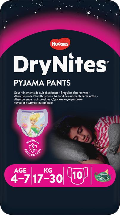 Image du produit Huggies DryNites (Taille M, Pack, 10 pièce(s))