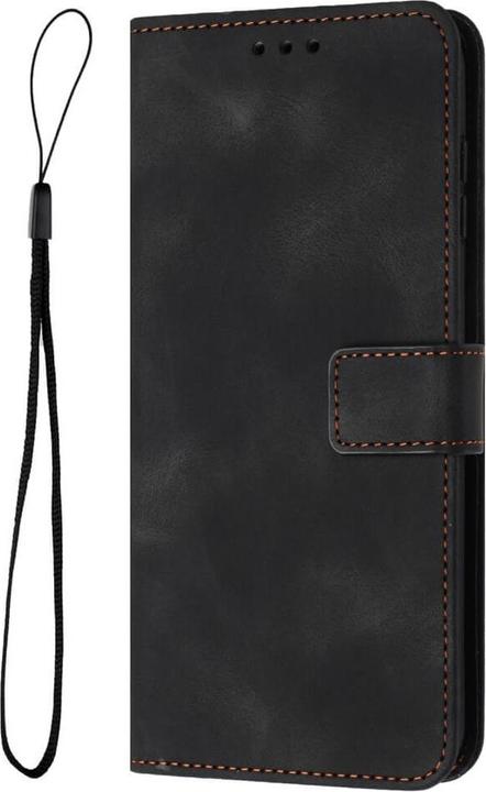 Actual product image Cover-Discount Galaxy A55 - Suede look case in vintage design (Samsung Galaxy A55)