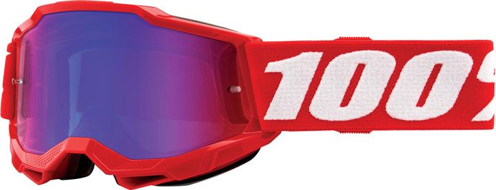 Actual product image 100% Accuri 2 Jr. Goggle Neon/Red - M. Red/Blue (Neon, Red, Mirror Red, Blue)