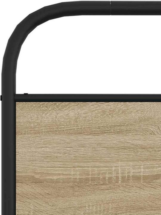 Actual product image VidaXL Bed frame without mattress 90x200 cm smoked oak wood-based material (90 x 200 cm)