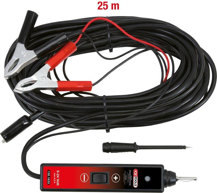 Actual product image KS Tools Function test lamp, 6 - 24 V DC, cable length 25 m