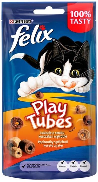 Produktbild Felix Play Tubes Chicken Liver - Trockenfutter für Katzen - 50 g (Senior, 1 Stk., 50 g)