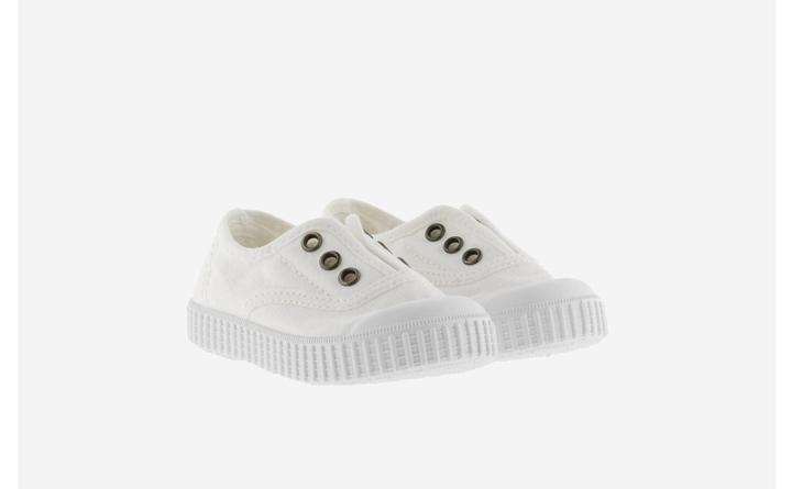 Actual product image Victoria girl's trainers 1915 anglaise toile lavée (26)