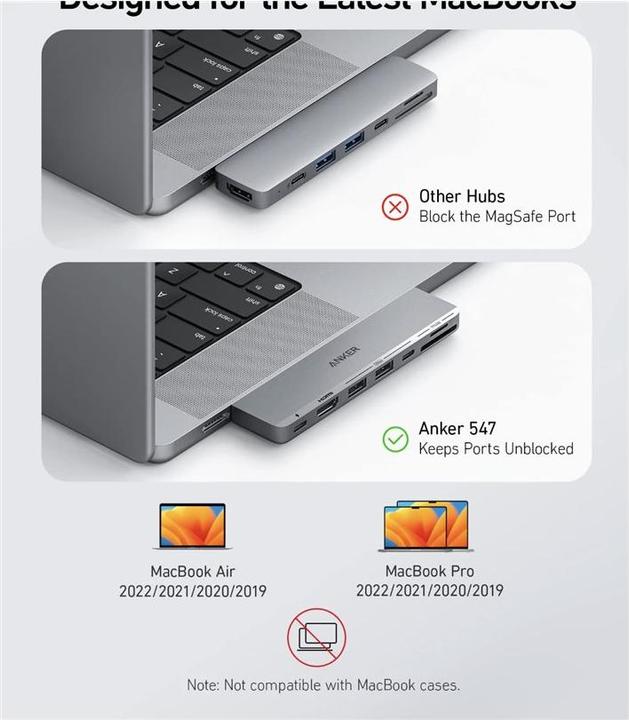 Immagine prodotto Anker 547 USB-C Hub (7-in-2, for MacBook (USB-C, 7 Porti)