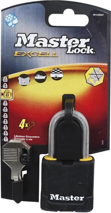 Actual product image Master Lock MasterLock EXCELL 48 mm rubber padlock - BOR