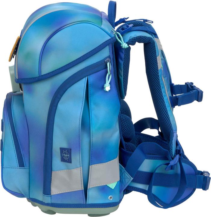Image du produit Lässig Schulrucksack-Set Boxy, Grün / Blau (21 l)