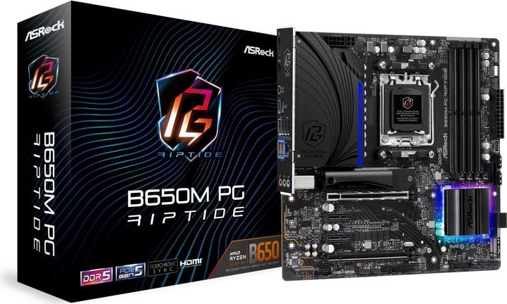 Produktbild AsRock B650M PG Riptide (AM5, AMD B650, mATX)