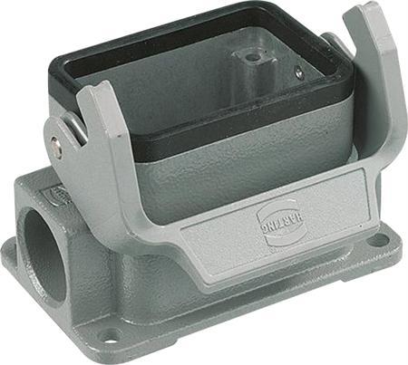 Actual product image Harting Base luminaire HAN® 6Blav with M20 inlet, holder and plastic cap, metal
