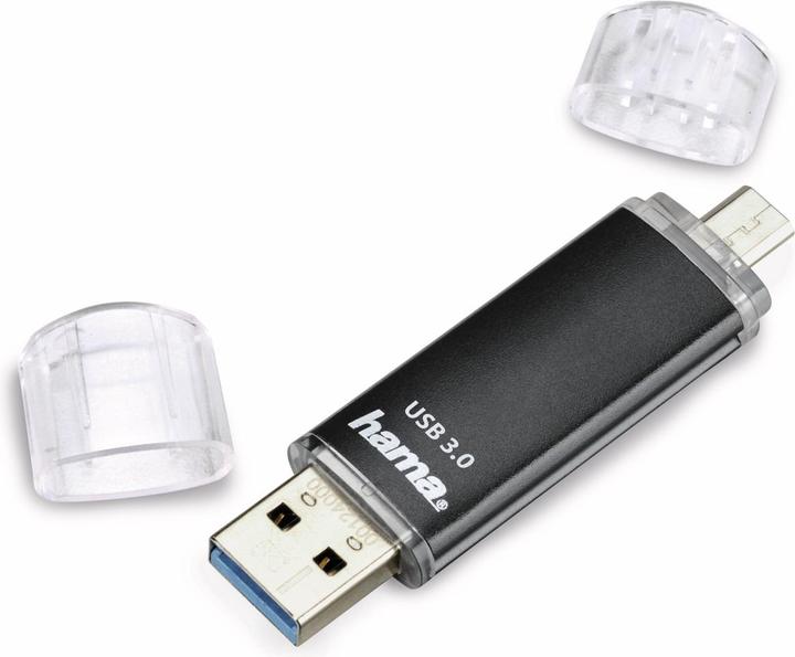 Actual product image Hama Laeta Twin (32 GB, Micro USB, USB 3.0, USB-A)