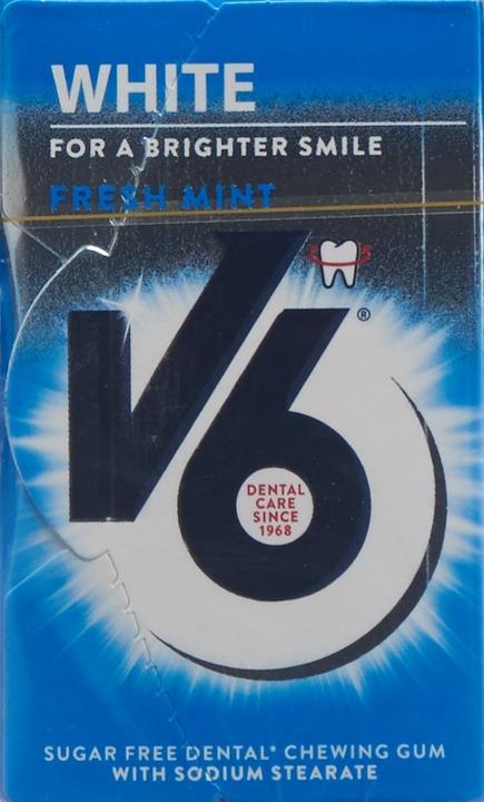 Produktbild V6 White Kaugummi Freshmint (1 Stk., 24 g)