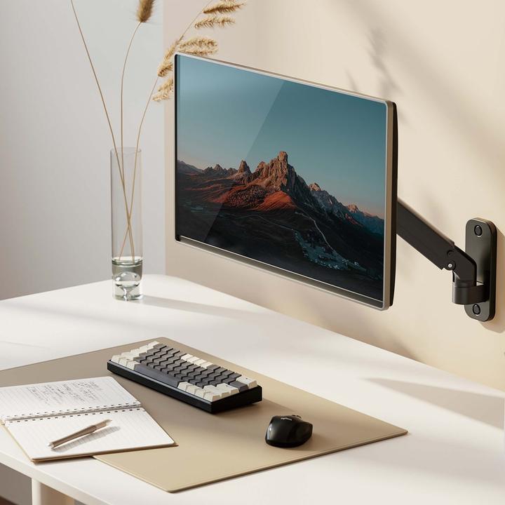 Actual product image Maclean Monitor wall mount 17-27" 7kg max gas spring MC-458 (Wall, 27.01")