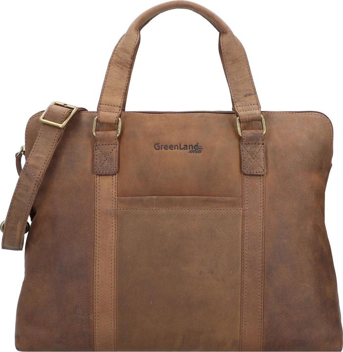 Produktbild Greenland Nature Montenegro Aktentasche Leder 40 cm Laptopfach