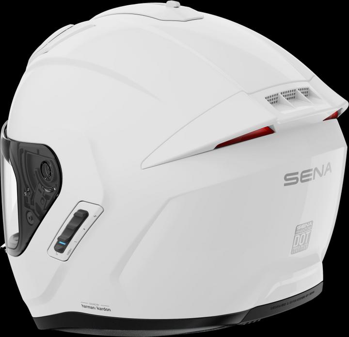 Actual product image Sena PHANTOM - Smart Motorrad-Integralhelm (ECE22.06) - weiss glanz (XXL) (XXL)