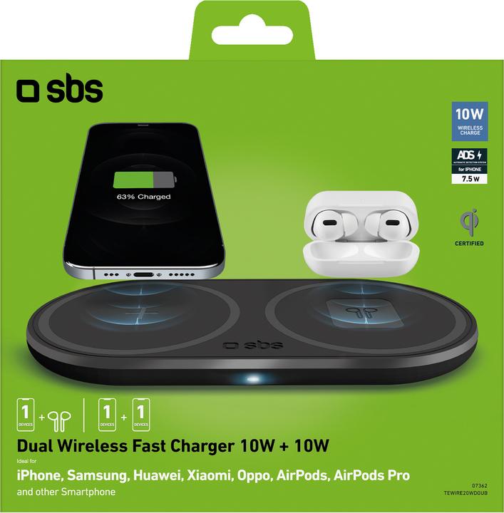 Produktbild SBS Dual Wireless Charger 10W (20 W)