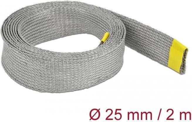 Actual product image Delock Cable conduit for EMC shielding 2 m x 25 mm Grey (Cable conduit, 200 cm)