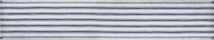 Actual product image Mikasa Navy Stripe Cotton and Linen Table Runner, 230 x 34cm