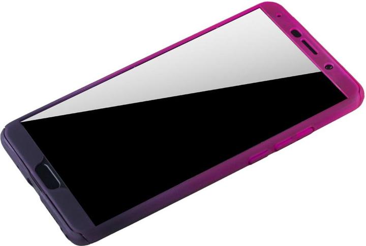 Produktbild König Design Hülle Handy Schutz für Huawei Mate 10 Full Case Cover Displayschutz 360 Violett