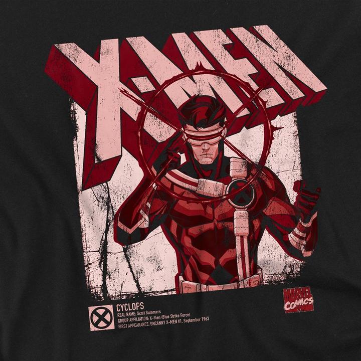 Actual product image Unisex Adult X-Men Cyclops Infographic T-Shirt (XXL)