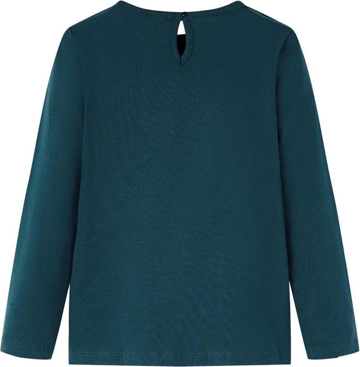 Actual product image VidaXL Children's long-sleeved shirt dark green 104,Material: 95 (104)