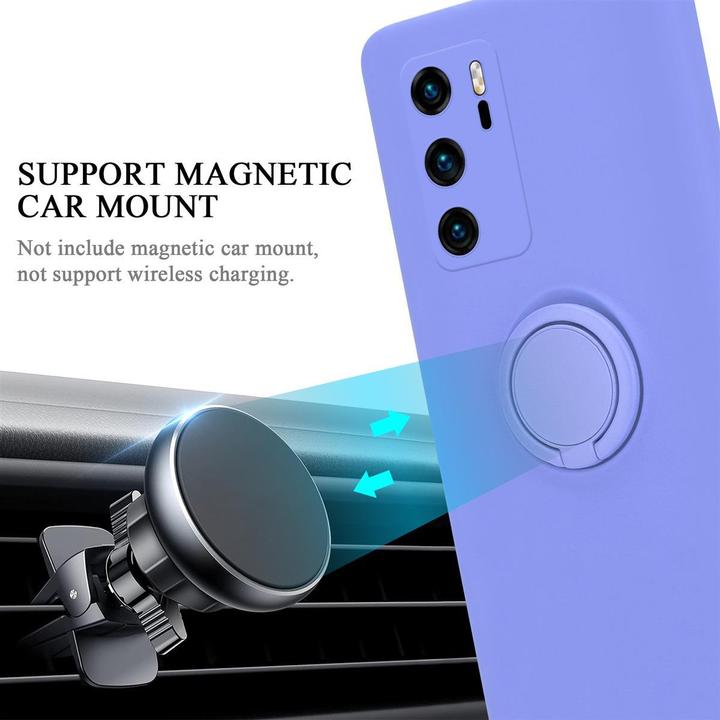 Productafbeelding Cadorabo TPU Vloeibare Ring Silicone Hoesje (Huawei P40)