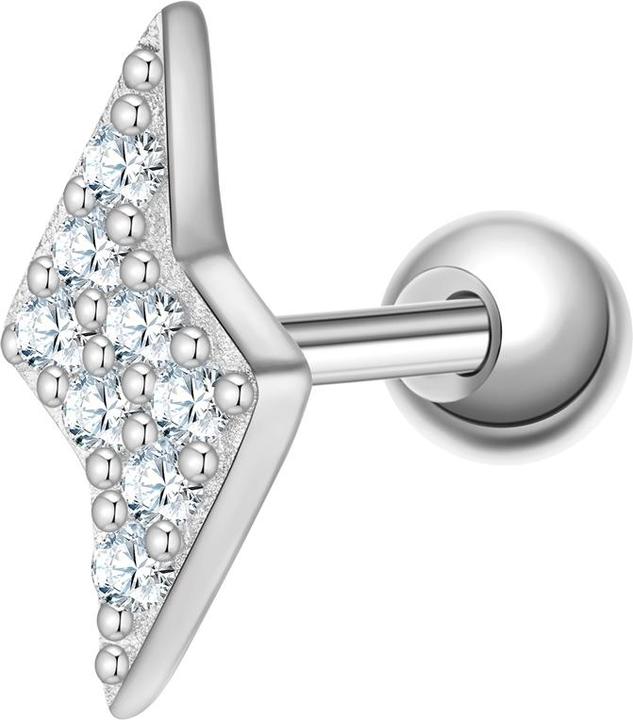 Actual product image Glanzstücke München Ladies stud earrings lightning bolt sterling silver - 37370 (Sterling Silver)