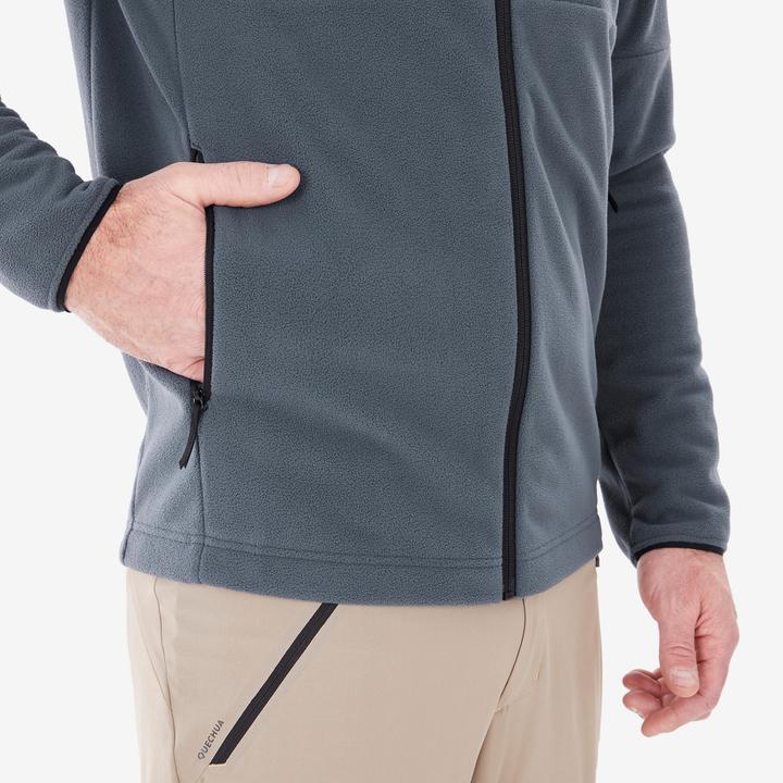Actual product image Quechua Mh 500 Hiking Fleece Jacket Abyss Grey (XL)