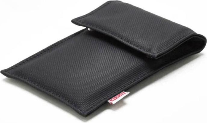 Stalin PhoneBag Kunstleder Big+ Carbon Look mit dunkelgrauen Nähten (Universal)