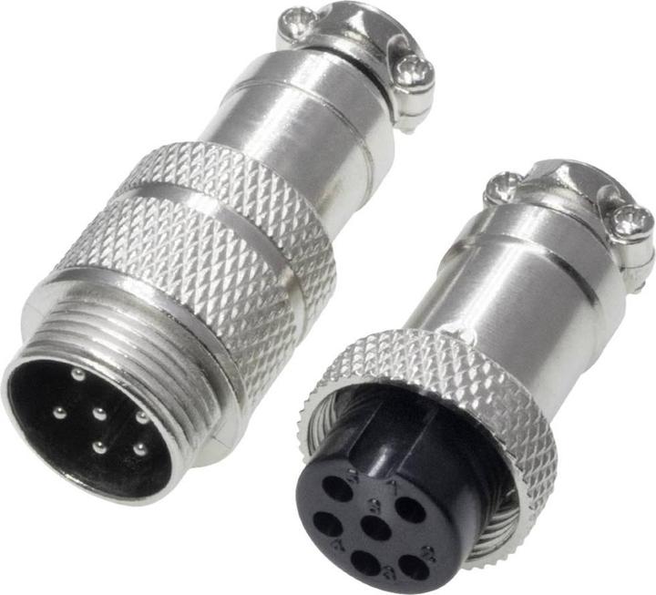 Actual product image No Name 453564 Circular connector plug, socket Total number of poles: 6 1 set