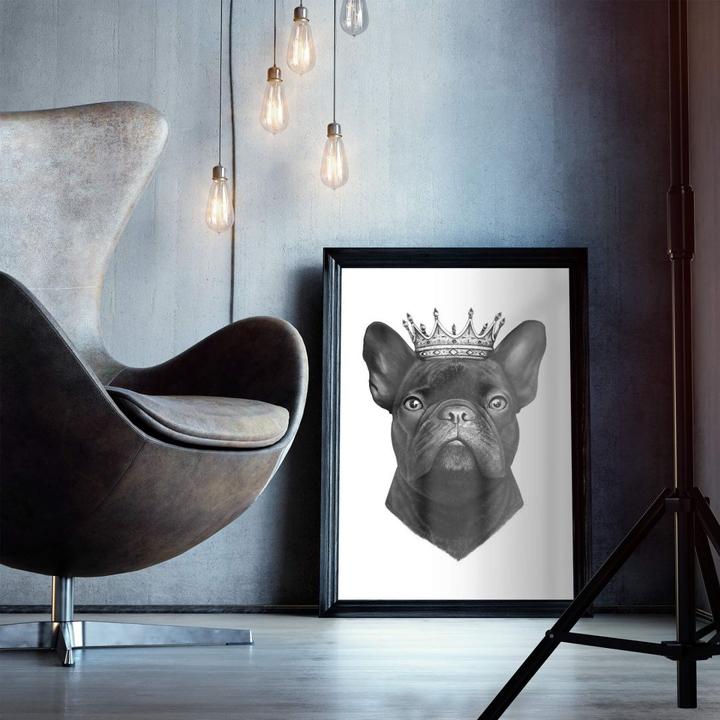 Produktbild Trenddeko King French Bulldog (40 x 50 cm)