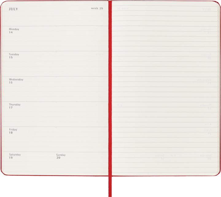 Produktbild Moleskine Notizkalender (A5, Englisch)