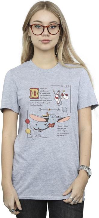 Immagine prodotto Disney Dumbo Story Book Page Maglietta Ampia Donna (M)