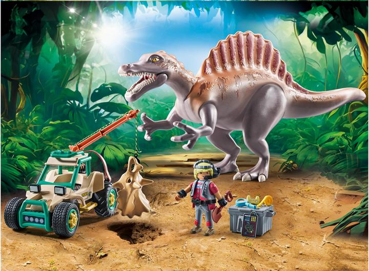 Actual product image Playmobil Spinosaurus attack on dinosaur excavation (71820, Playmobil dinos)