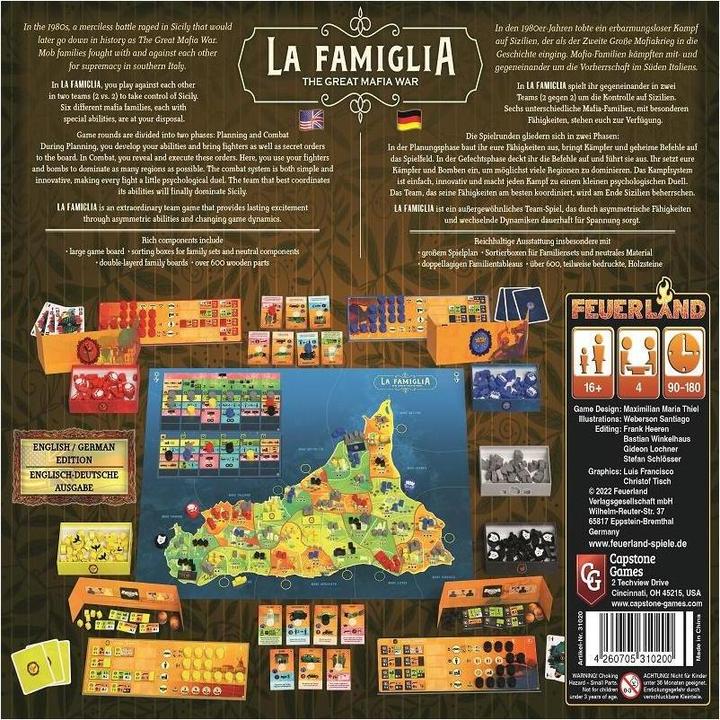 Immagine prodotto Feuerland La Famiglia - La Grande Guerra di Mafia (Inglese)