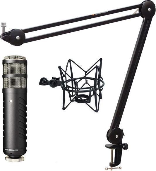 Produktbild RØDE Procaster Mikrofon mit keepdrum Gelenkarm-Stativ und Spinne Schwarz
