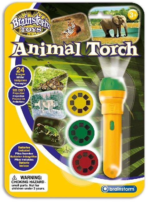 Brainstorm Torche et projecteur d'animaux (Allemand, Français, Italien, Anglais)