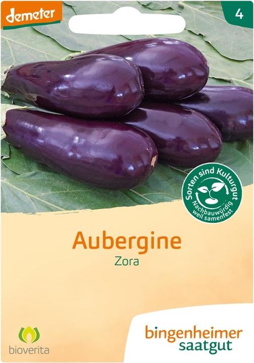 Actual product image Bingenheimer Saatgut Aubergine Zora (AS)