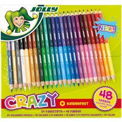 Actual product image Jolly 24 Supersticks Crazy coloured pencils, assorted colours (Multicoloured, 24 x)