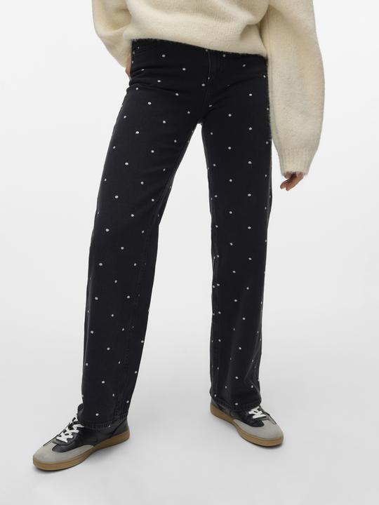 Produktbild Vero Moda VMTESSA Hohe Taille Weiter Beinschnitt Jeans Weit geschnitten (W27/L32)