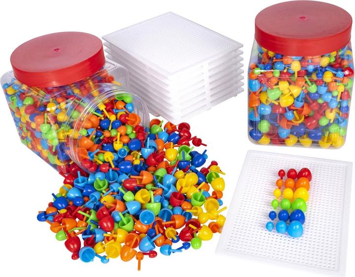 Produktbild Quercetti Insert Mosaic Pins Nachfüllbox gemischt