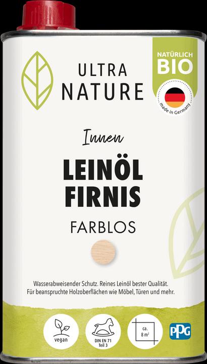 Image du produit Ultra Nature Leinöl Firnis (Incolore, 0.50 l)