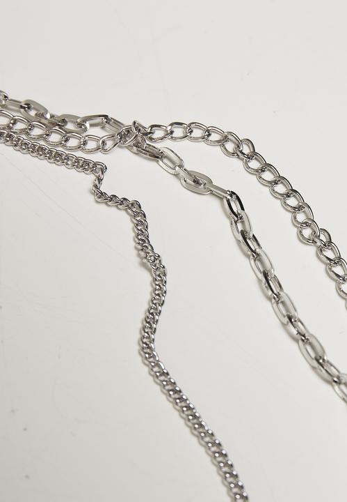 Produktbild Urban Classics Safety Pin Layering Necklace (70% Eisen, 30% Zink)
