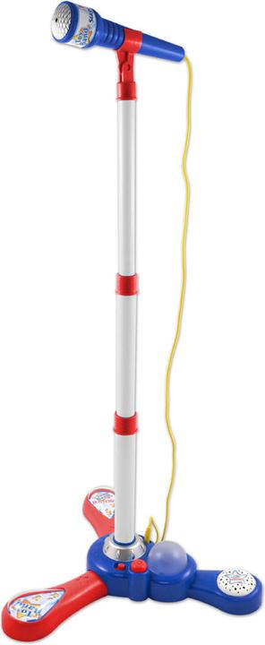 Bontempi Microphone de scène - Bleu / Rouge