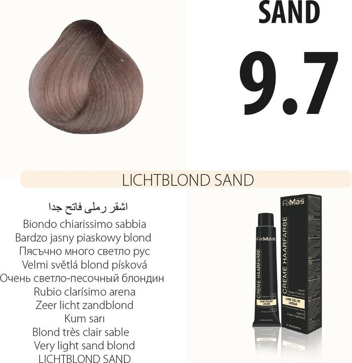 Produktbild FemMas 9.7) Haarfarbe Lıchtblond Sand 100ml