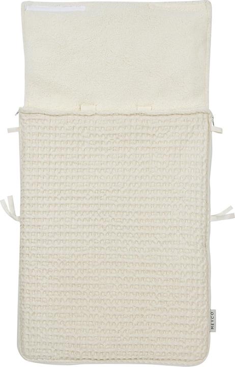 Actual product image Meyco Waffle teddy footmuff