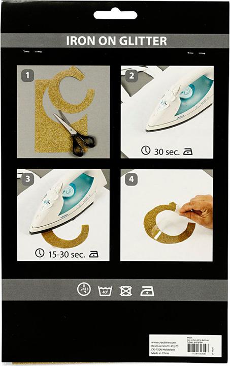 Immagine prodotto Creativ Company Opstrijkfolie Glitter Goud, A5 (1 x)