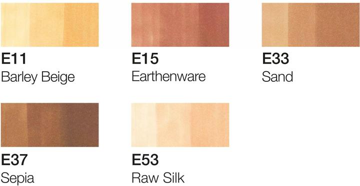Produktbild Copic Marker ciao, 5+1 Set "Portrait 2" (Beige, Sandbraun, Sepia, Braun, 0.30 mm, 6 x)